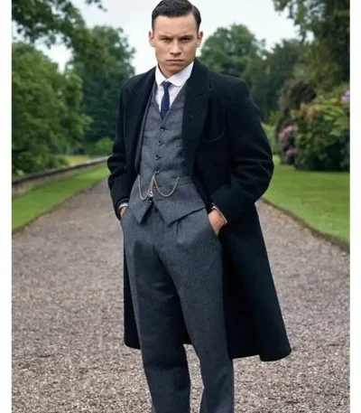 Finn Cole Peaky Blinders Michael Gray Long Black Coat