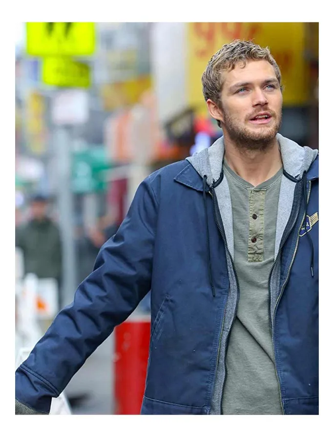 Finn Jones Iron Fist Danny Rand S02 Blue Jacket Finn Jones Iron Fist Danny Rand S02 Blue Jacket
