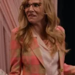 Firefly Lane S02 Kate Mularkey Plaid Puffed Suit