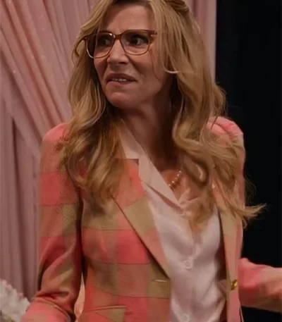 Firefly Lane S02 Kate Mularkey Plaid Puffed Suit