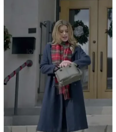 Flipping for Christmas 2023 Abigail Black Trench Coat