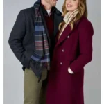 Flipping for Christmas 2023 Ashley Newbrough Maroon Coat