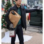 Flipping for Christmas 2023 Marcus Rosner Black Wool Coat