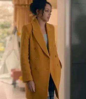 Fool Me Once Adelle Leonce Yellow Trench Coat