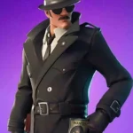 Fortnite Noir Skin Long Trench Coat