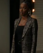 Found S02 Gabi Mosely Plaid Suiting Blazer