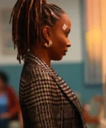 Found S02 Gabi Mosely Plaid Suiting Blazer