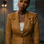Found S02 Shanola Hampton Leather Blazer
