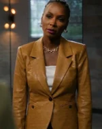 Found S02 Shanola Hampton Leather Blazer