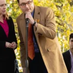 Founders Day 2024 Oliver Hull Brown Coat