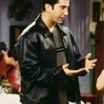 Friends Ross Geller Black Leather Jacket