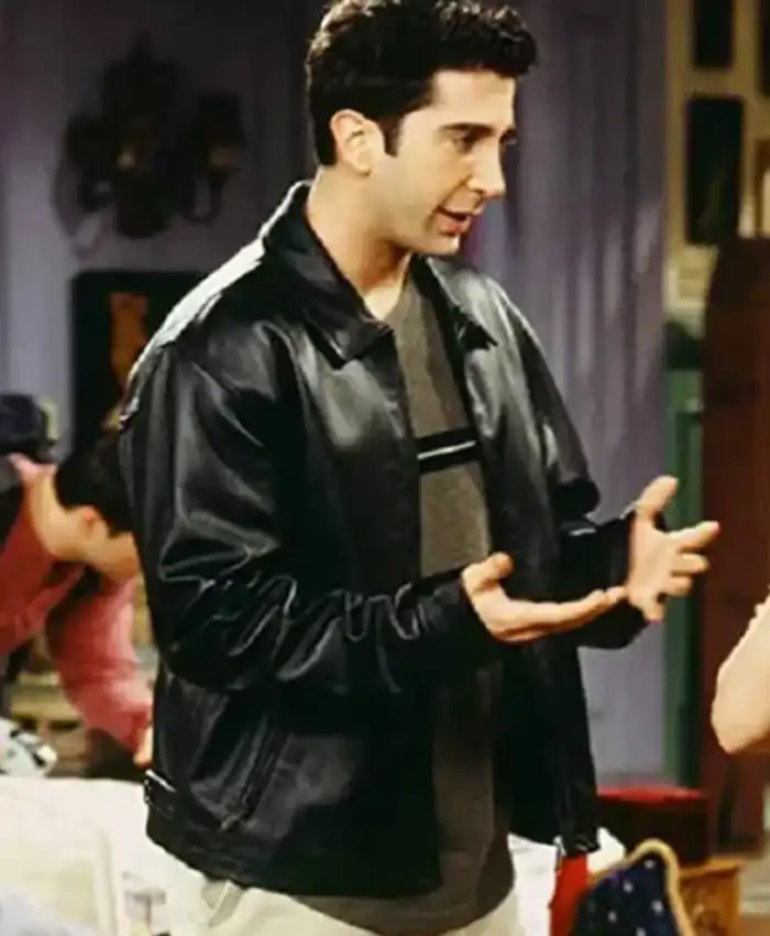 Friends Ross Geller Black Leather Jacket Friends Ross Geller Black Leather Jacket