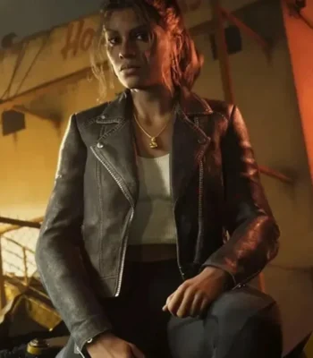GTA VI Lucia Caminos Black Leather Jacket
