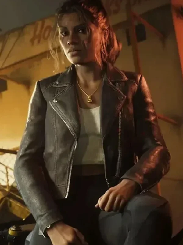 GTA VI Lucia Caminos Black Leather Jacket