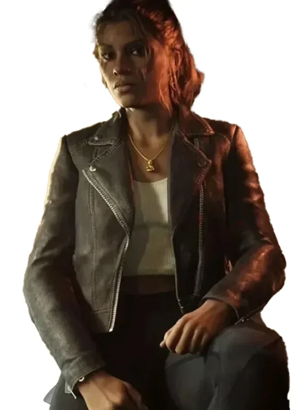 GTA VI Lucia Caminos Black Leather Jacket