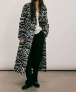 Gabi Mosely Found S02 Zebra Print Coat
