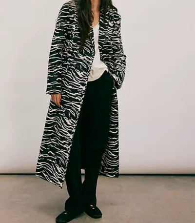 Gabi Mosely Found S02 Zebra Print Coat