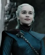 Game of Thrones Daenerys Targaryen Black Leather Coat