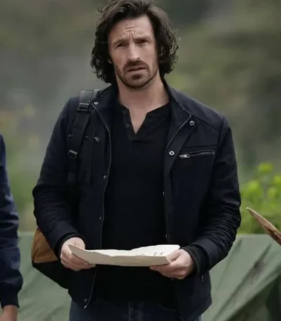 Gavin Harris TV Series La Brea Black Cotton Jacket