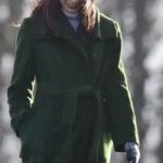 Gemma Chan Eternals 2021 Long Green Coat
