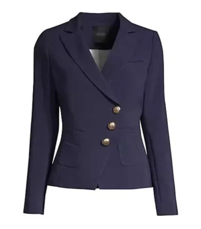 Gen V 2023 Claudia Doumit Blue Asymmetrical Blazer