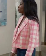 General Hospital 2023 Tabyana Ali Cropped Double Breasted Jacket