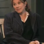 General Hospital Alexis Davis Black Wool Coat