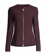 General Hospital Anna Devane Maroon Track Jacket