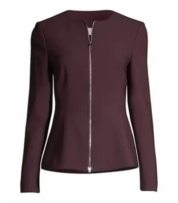 General Hospital Anna Devane Maroon Track Jacket