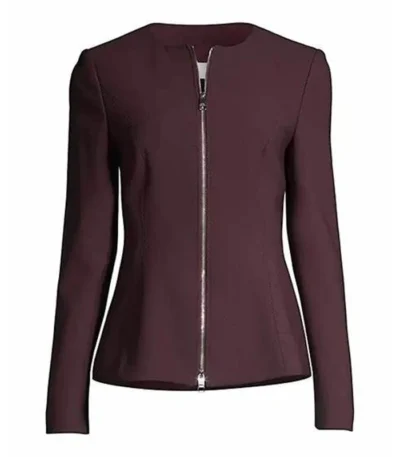 General Hospital Anna Devane Maroon Track Jacket