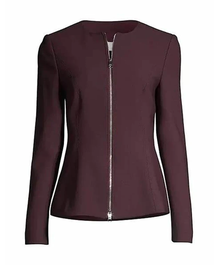 General Hospital Anna Devane Maroon Track Jacket General Hospital Anna Devane Maroon Track Jacket