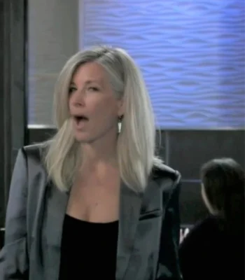 General Hospital Carly Corinthos Black Satin Blazer