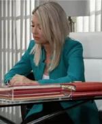 General Hospital Nina Reeves Blue Blazer Coat