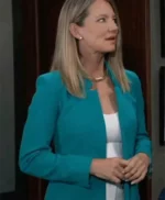 General Hospital Nina Reeves Blue Blazer Coat