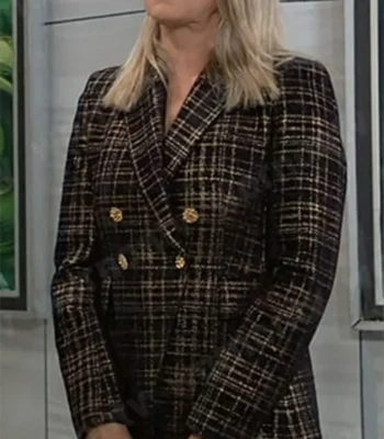 General Hospital Nina Reeves Checkered Blazer