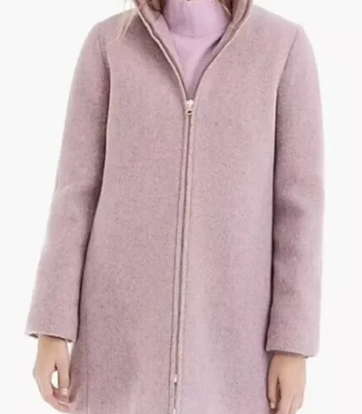 General Hospital Willow Tait Purple Wool Coat
