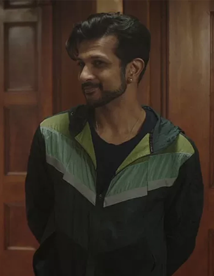 Ghosts S01 Utkarsh Ambudkar Green Colorblock Track Jacket Ghosts S01 Utkarsh Ambudkar Green Colorblock Track Jacket