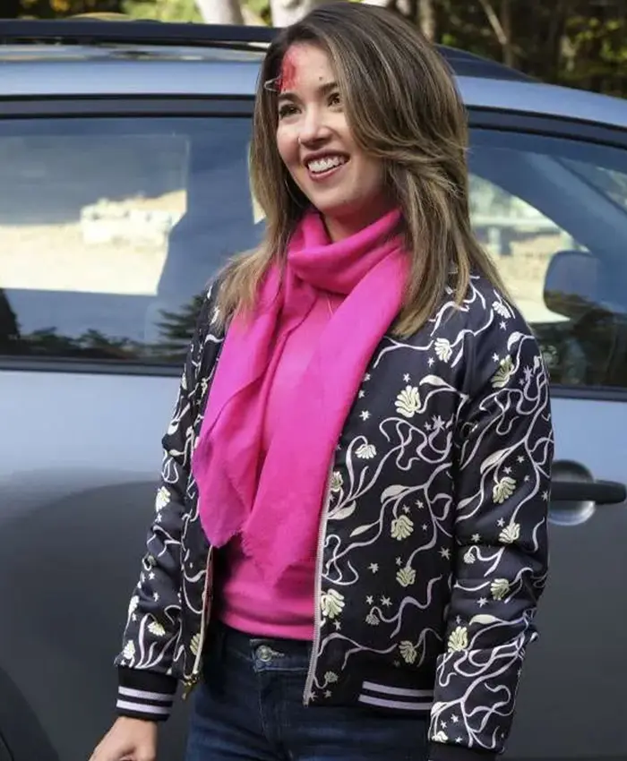 Ghosts S02 Nichole Sakura Floral Bomber Jacket Ghosts S02 Nichole Sakura Floral Bomber Jacket