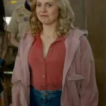 Ghosts S02 Rose McIver Pink Hooded Jacket