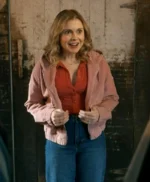 Ghosts S02 Rose McIver Pink Hooded Jacket