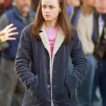 Gilmore Girls Alexis Bledel Blue Shearling Jacket