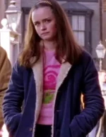 Gilmore Girls Alexis Bledel Blue Shearling Jacket