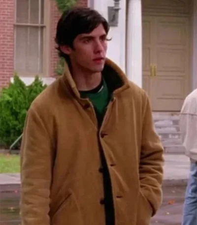 Gilmore Girls Milo Ventimiglia Brown Suede Jacket