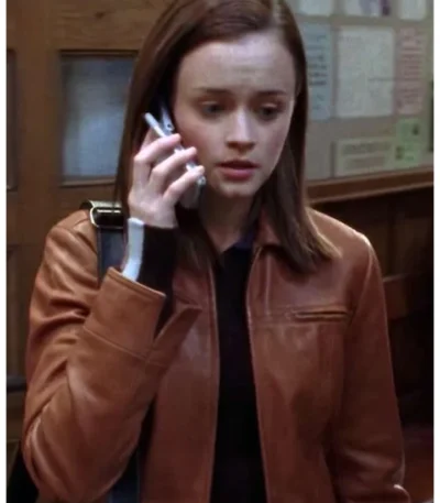 Gilmore Girls Rory Gilmore Brown Leather Jacket