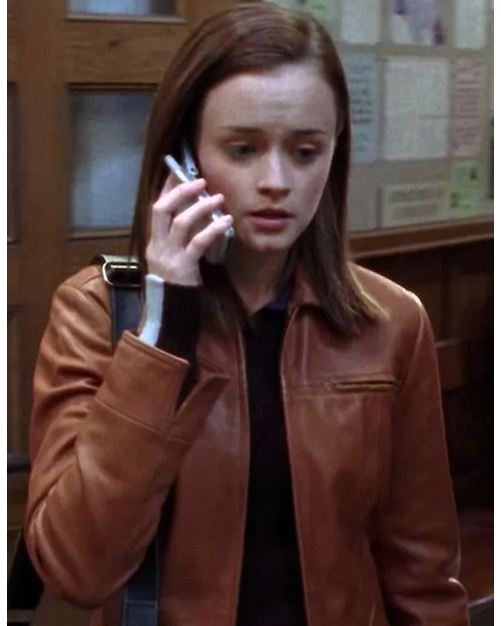 Gilmore Girls Rory Gilmore Brown Leather Jacket Gilmore Girls Rory Gilmore Brown Leather Jacket