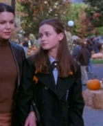 Gilmore Girls S03 Alexis Bledel Black Wool Coat