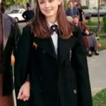 Gilmore Girls S03 Alexis Bledel Black Wool Coat