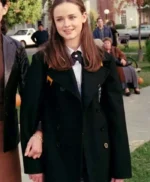Gilmore Girls S03 Alexis Bledel Black Wool Coat