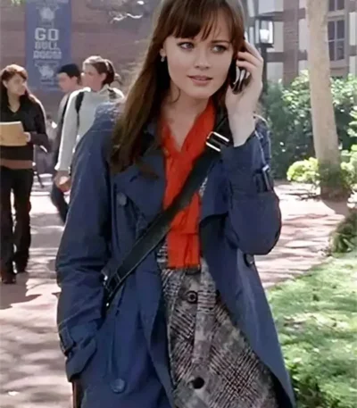 Gilmore Girls S03 Alexis Bledel Blue Trench Coat