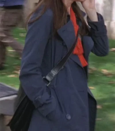 Gilmore Girls S03 Alexis Bledel Blue Trench Coat